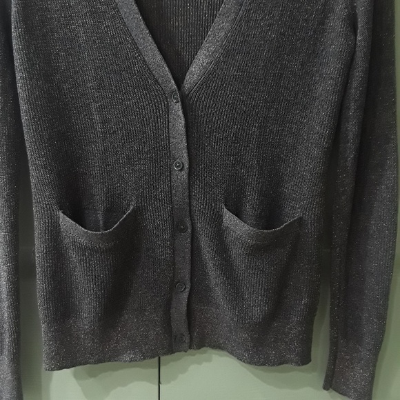 Banana Republic V Neck Purple Cardigan, sz XS - Picture 2 of 7